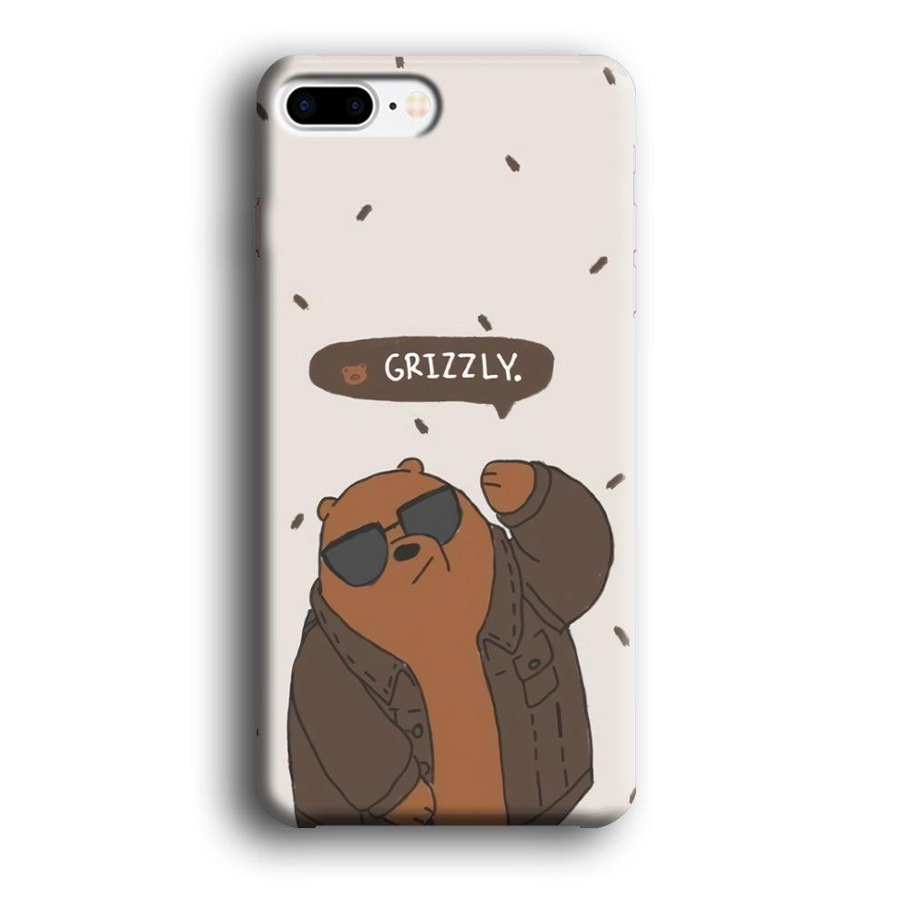 Bare Bears Grizzly iPhone 7 Plus Case-Oxvistore