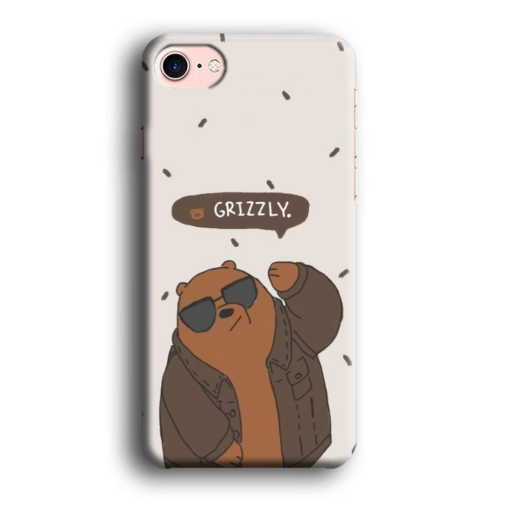 Bare Bears Grizzly iPhone 8 Case-Oxvistore