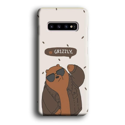 Bare Bears Grizzly Samsung Galaxy S10 Case-Oxvistore