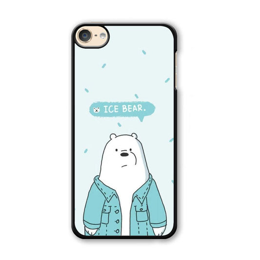 Bare Bears Ice Bear iPod Touch 6 Case-Plastic Black (2D Case)-Oxvistore