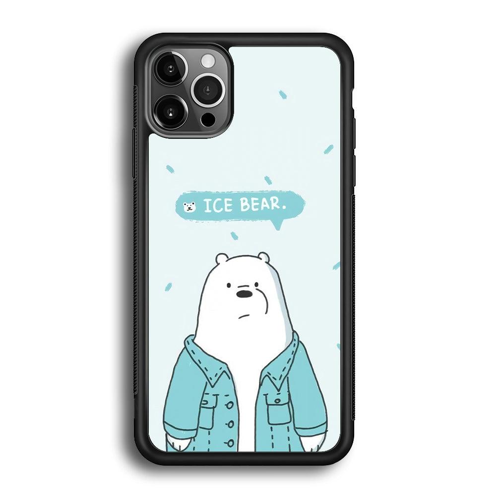 Bare Bears Ice Bear iPhone 12 Pro Case-Oxvistore