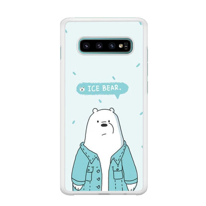 Bare Bears Ice Bear Samsung Galaxy S10 Case-Oxvistore