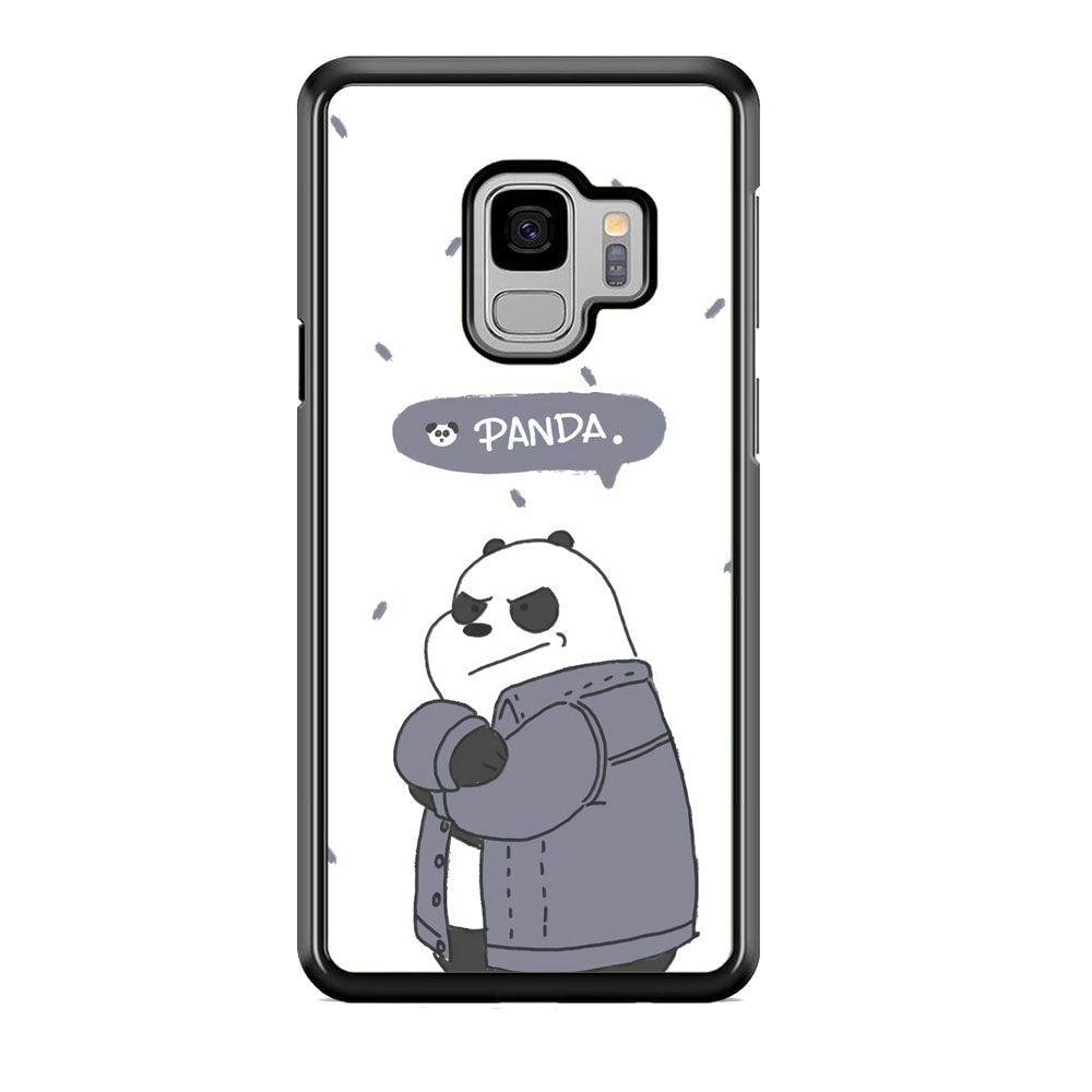 Bare Bears Panda Samsung Galaxy S9 Case-Rubber Black (2D Case)-Oxvistore