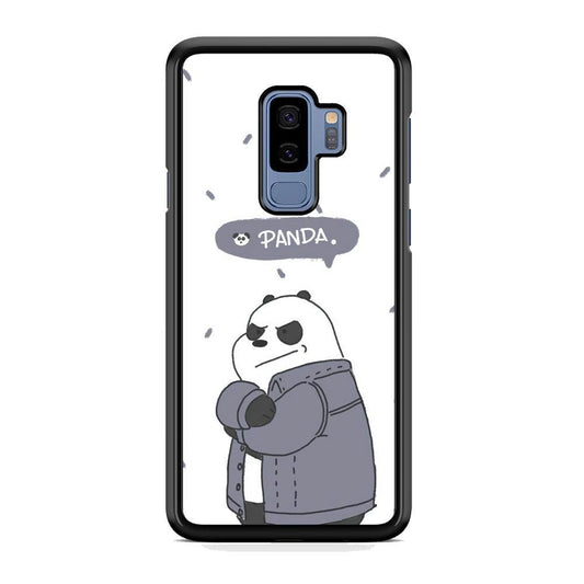 Bare Bears Panda Samsung Galaxy S9 Plus Case-Rubber Black (2D Case)-Oxvistore