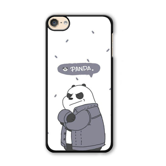 Bare Bears Panda iPod Touch 6 Case-Plastic White (2D Case)-Oxvistore