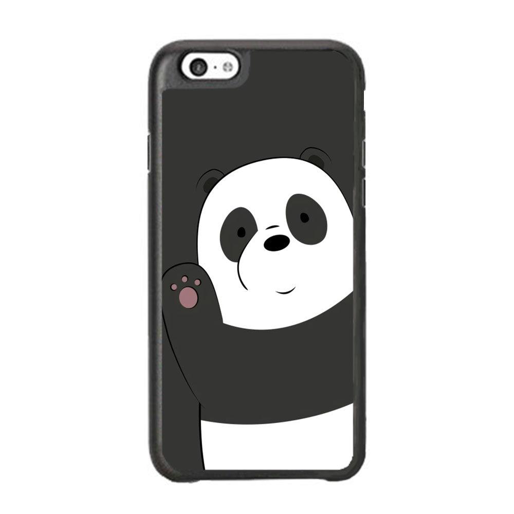 Bare Bears Waff from Panda iPhone 6 Plus | 6s Plus Case-Rubber White (2D Case)-Oxvistore