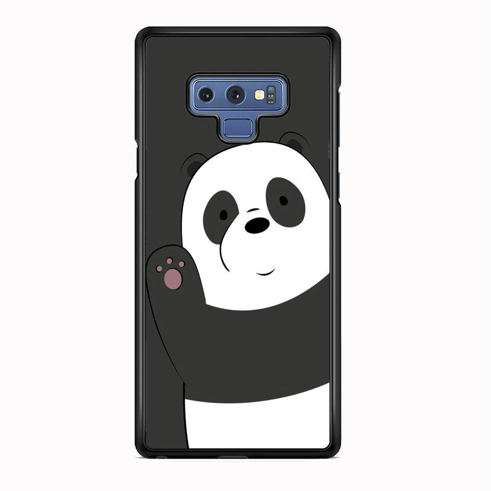 Bare Bears Waff from Panda Samsung Galaxy Note 9 Case-Rubber White (2D Case)-Oxvistore