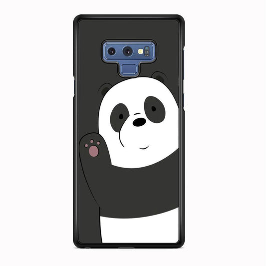 Bare Bears Waff from Panda Samsung Galaxy Note 9 Case-Rubber White (2D Case)-Oxvistore