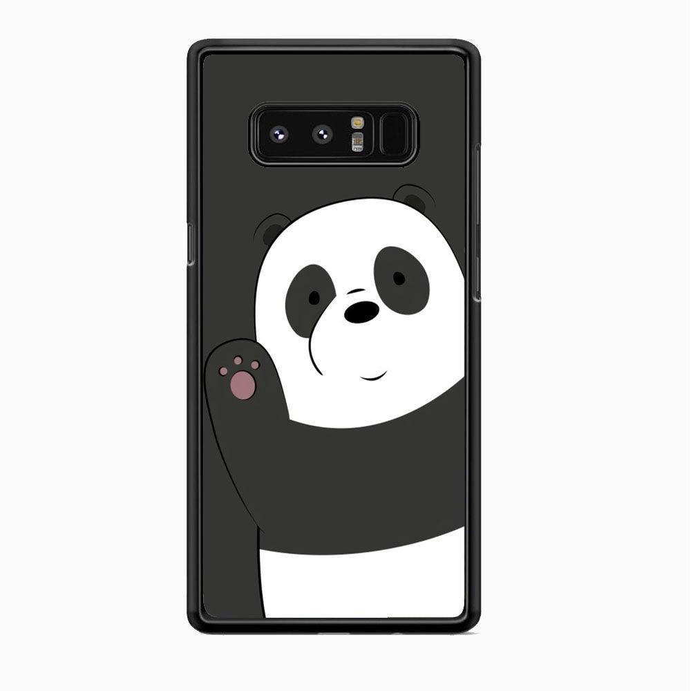Bare Bears Waff from Panda Samsung Galaxy Note 8 Case-Rubber Black (2D Case)-Oxvistore