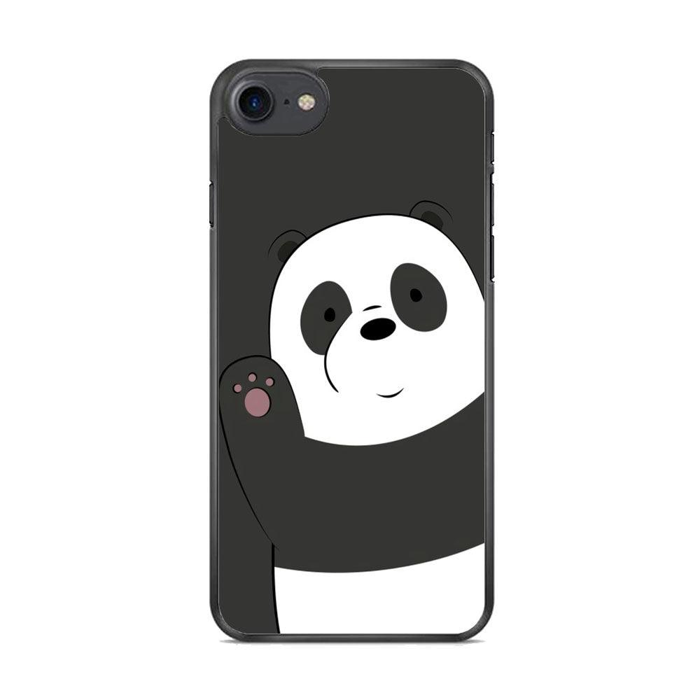 Bare Bears Waff from Panda iPhone 8 Case-Rubber White (2D Case)-Oxvistore