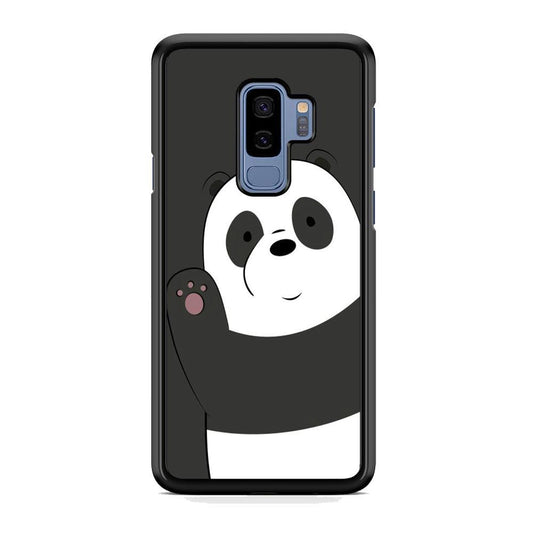 Bare Bears Waff from Panda Samsung Galaxy S9 Plus Case-Rubber Black (2D Case)-Oxvistore