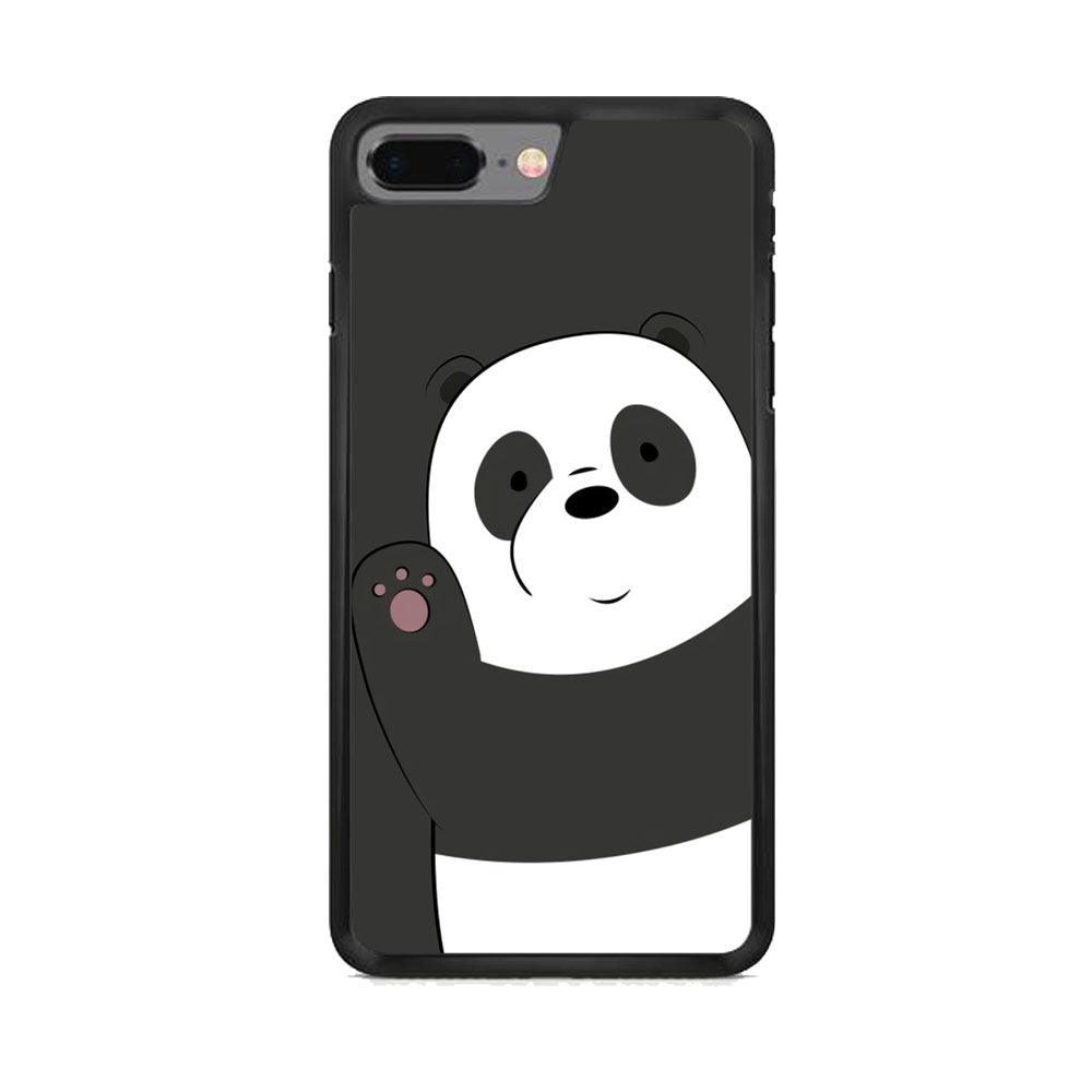 Bare Bears Waff from Panda iPhone 8 Plus Case-Rubber White (2D Case)-Oxvistore