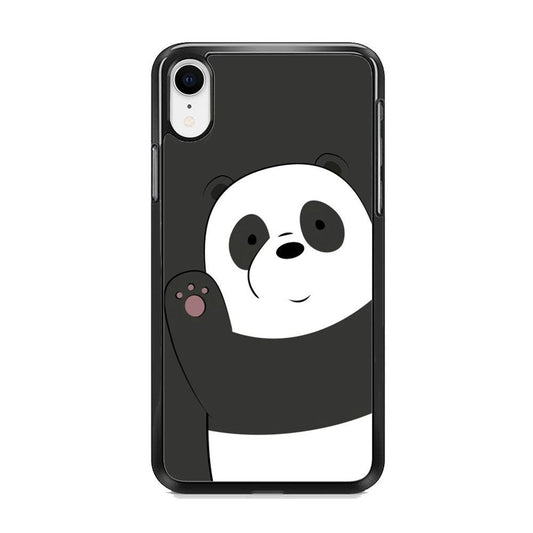 Bare Bears Waff from Panda iPhone XR Case-Rubber Black (2D Case)-Oxvistore