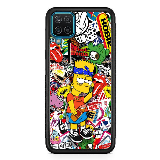 Bart Coke Holic Samsung Galaxy A12 Case-Oxvistore