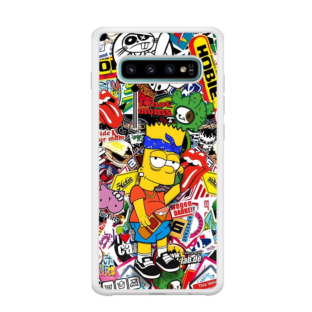 Bart Coke Holic Samsung Galaxy S10 Plus Case-Oxvistore