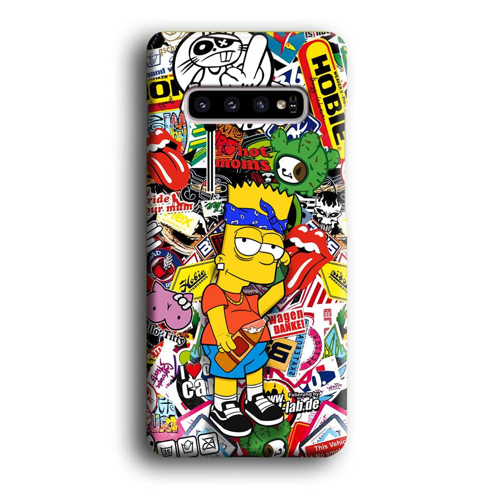 Bart Coke Holic Samsung Galaxy S10 Case-Oxvistore