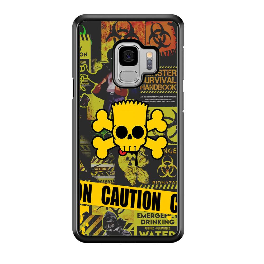 Bart Pirate Emergency Survival Samsung Galaxy S9 Case-Rubber Black (2D Case)-Oxvistore