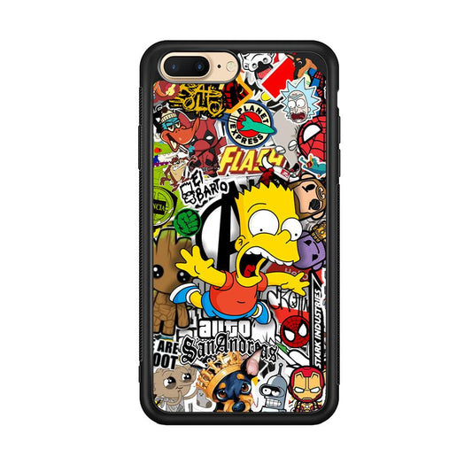 Bart Scream and Jumping iPhone 7 Plus Case-Oxvistore