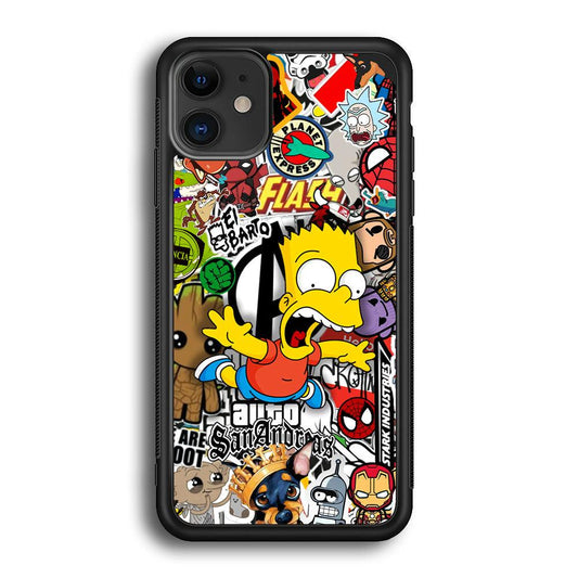 Bart Scream and Jumping iPhone 12 Case-Oxvistore