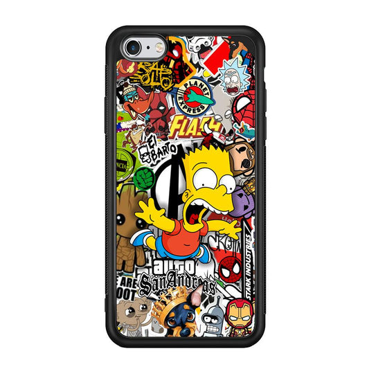 Bart Scream and Jumping iPhone 6 Plus | 6s Plus Case-Oxvistore