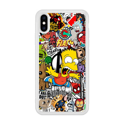 Bart Scream and Jumping iPhone X Case-Oxvistore