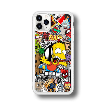 Bart Scream and Jumping iPhone 11 Pro Case-Oxvistore