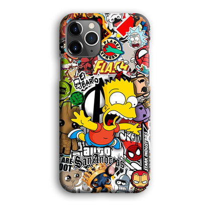 Bart Scream and Jumping iPhone 12 Pro Case-Oxvistore