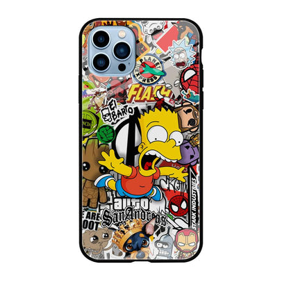 Bart Scream and Jumping iPhone 12 Pro Case-Oxvistore