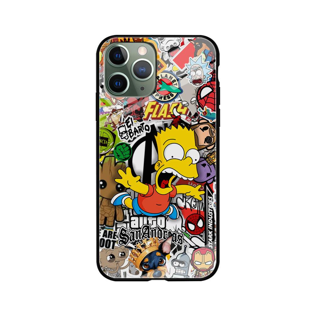 Bart Scream and Jumping iPhone 11 Pro Case-Oxvistore