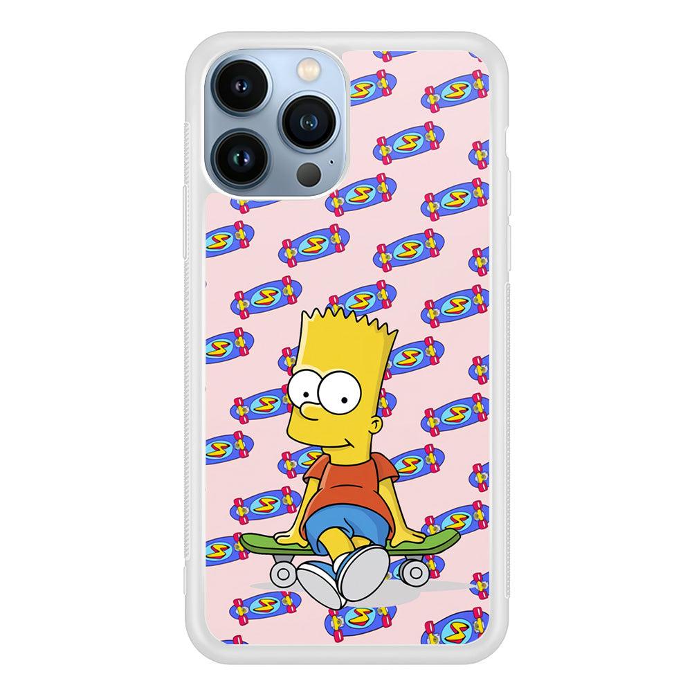 Bart Skateboard Pass iPhone 15 Pro Max Case-Oxvistore