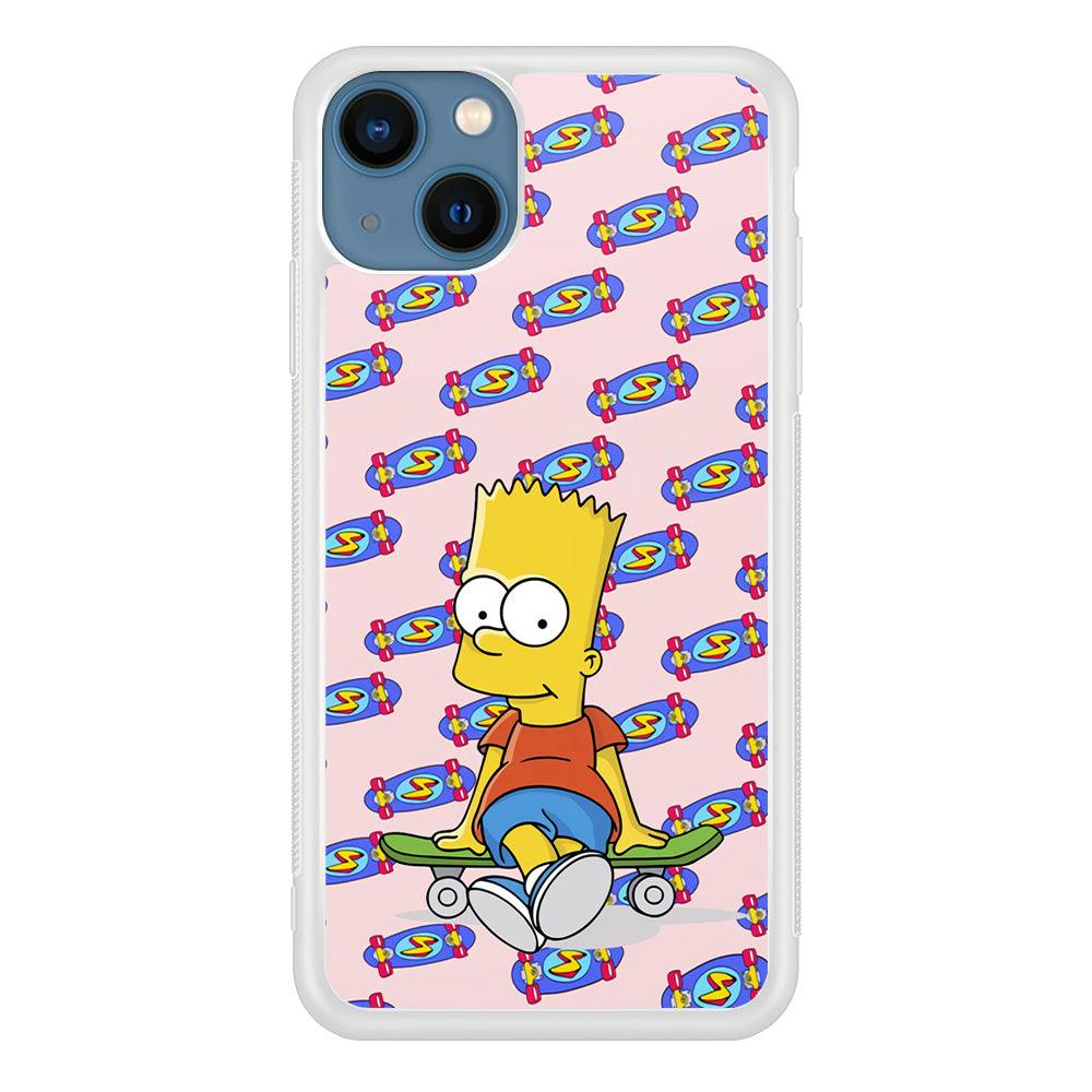 Bart Skateboard Pass iPhone 15 Plus Case-Oxvistore