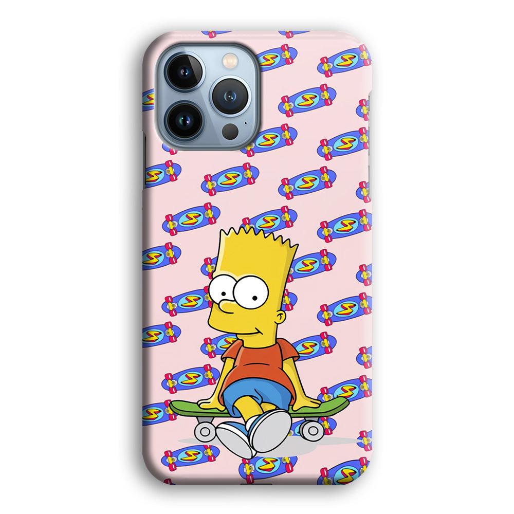 Bart Skateboard Pass iPhone 14 Pro Max Case-Oxvistore