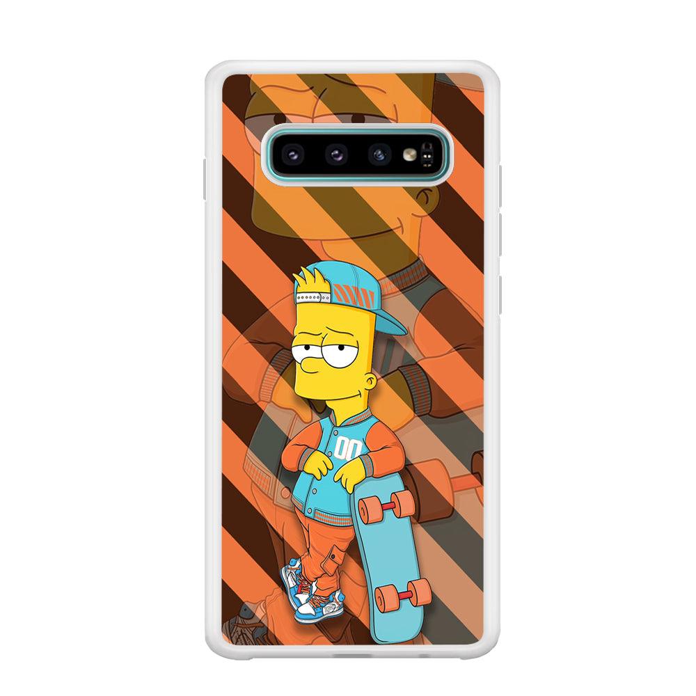 Bart Skater on Duty Samsung Galaxy S10 Plus Case-Oxvistore