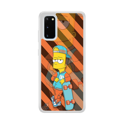 Bart Skater on Duty Samsung Galaxy S20 Case-Oxvistore