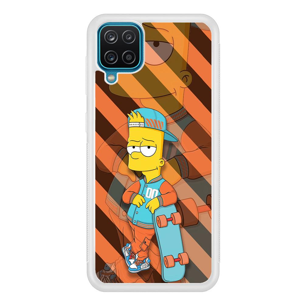 Bart Skater on Duty Samsung Galaxy A12 Case-Oxvistore