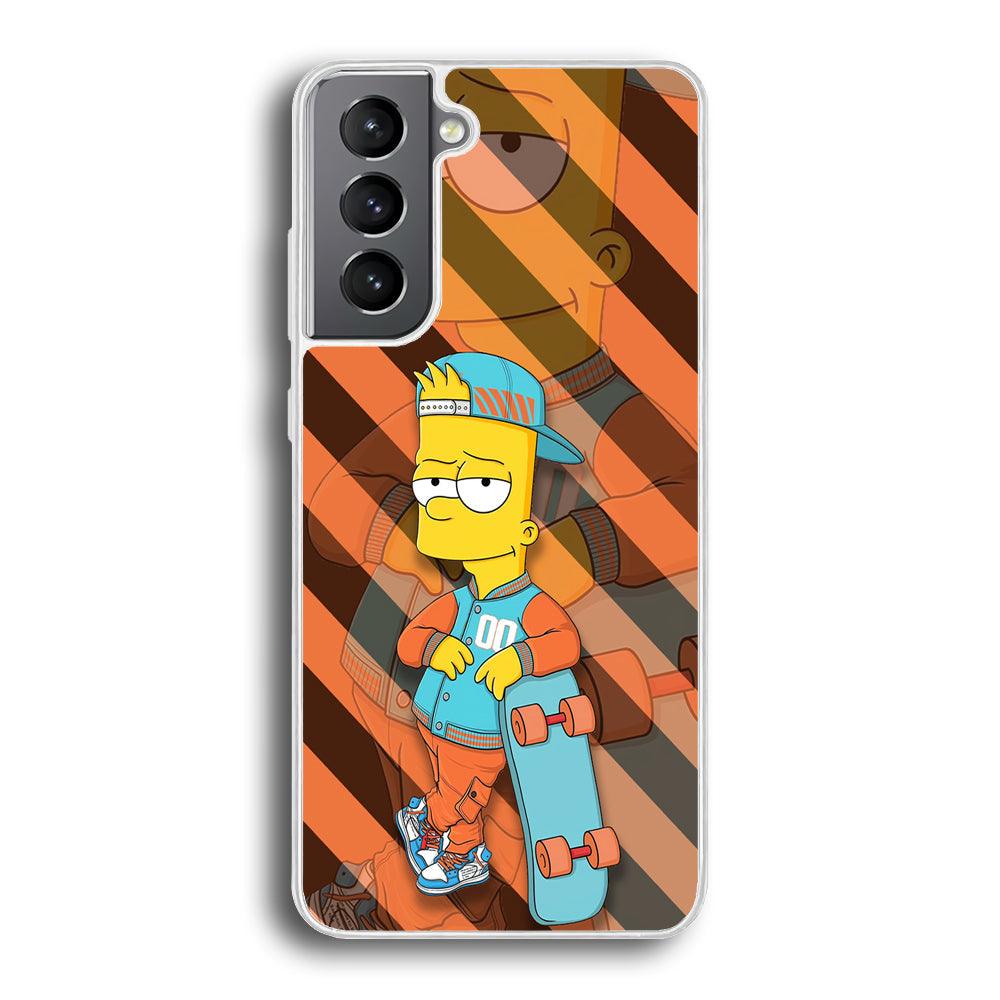 Bart Skater on Duty Samsung Galaxy S21 Case-Oxvistore