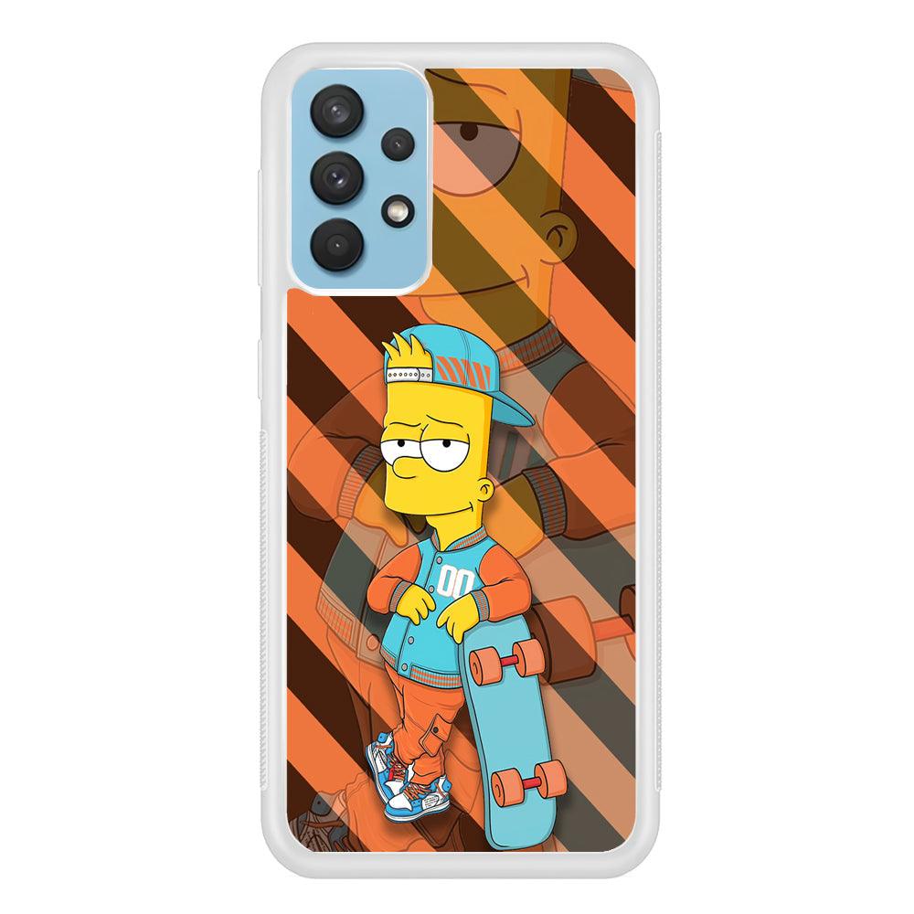 Bart Skater on Duty Samsung Galaxy A32 Case-Oxvistore