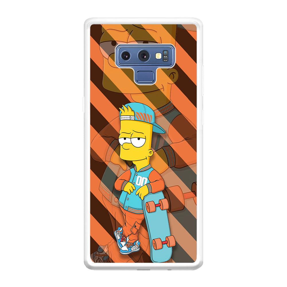 Bart Skater on Duty Samsung Galaxy Note 9 Case-Oxvistore