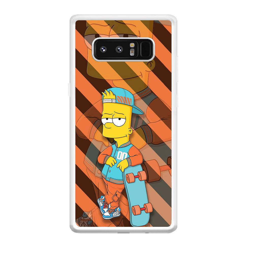 Bart Skater on Duty Samsung Galaxy Note 8 Case-Oxvistore