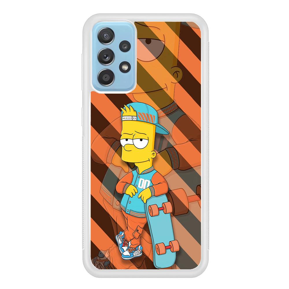 Bart Skater on Duty Samsung Galaxy A52 Case-Oxvistore