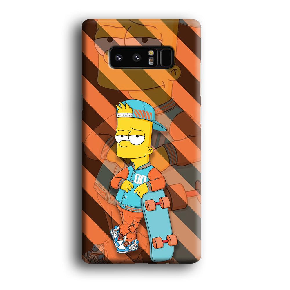 Bart Skater on Duty Samsung Galaxy Note 8 Case-Oxvistore