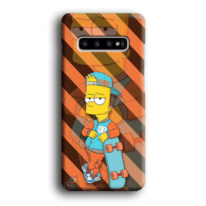 Bart Skater on Duty Samsung Galaxy S10 Plus Case-Oxvistore