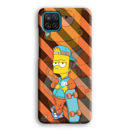 Bart Skater on Duty Samsung Galaxy A12 Case-Oxvistore