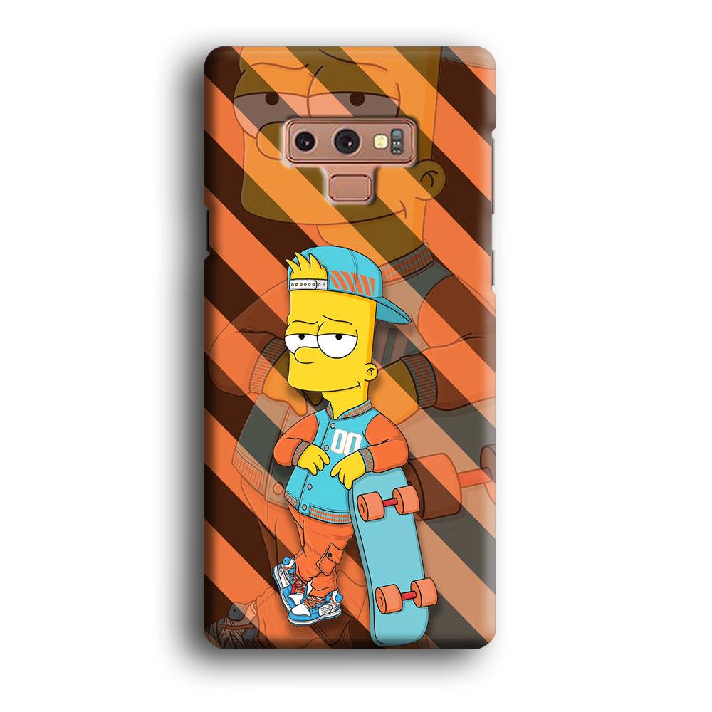 Bart Skater on Duty Samsung Galaxy Note 9 Case-Oxvistore