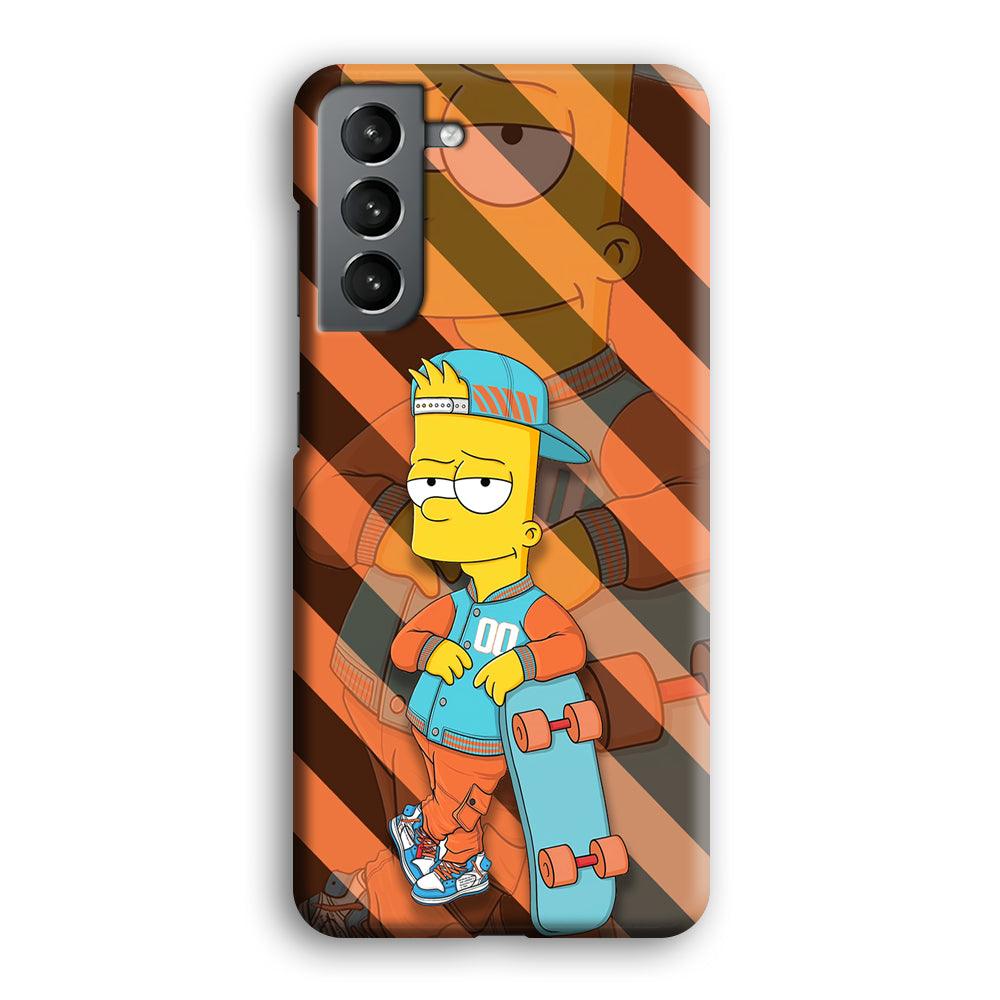 Bart Skater on Duty Samsung Galaxy S21 Case-Oxvistore