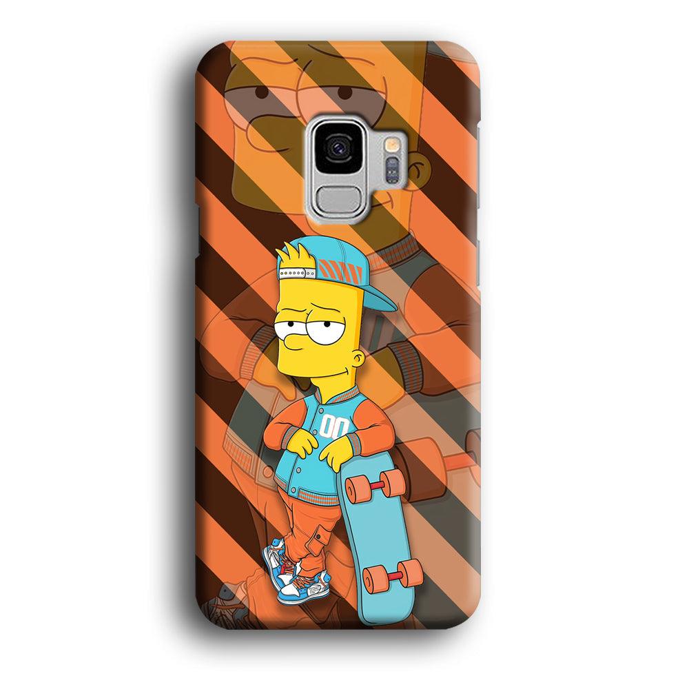 Bart Skater on Duty Samsung Galaxy S9 Case-Oxvistore