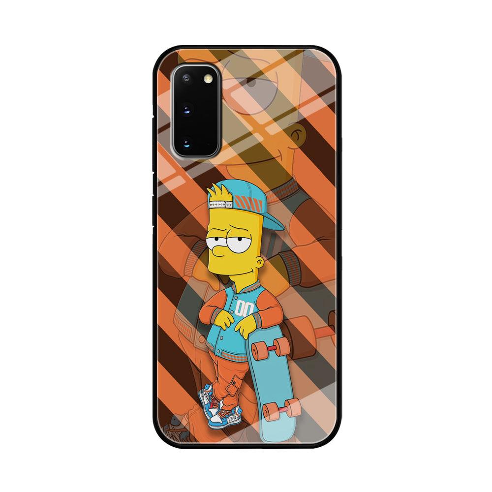 Bart Skater on Duty Samsung Galaxy S20 Case-Oxvistore