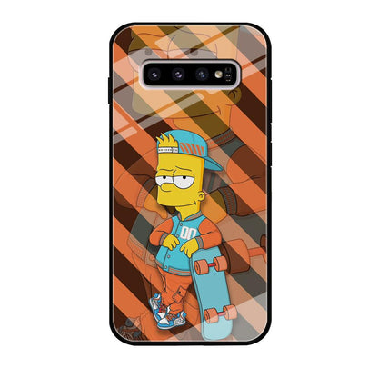 Bart Skater on Duty Samsung Galaxy S10 Plus Case-Oxvistore