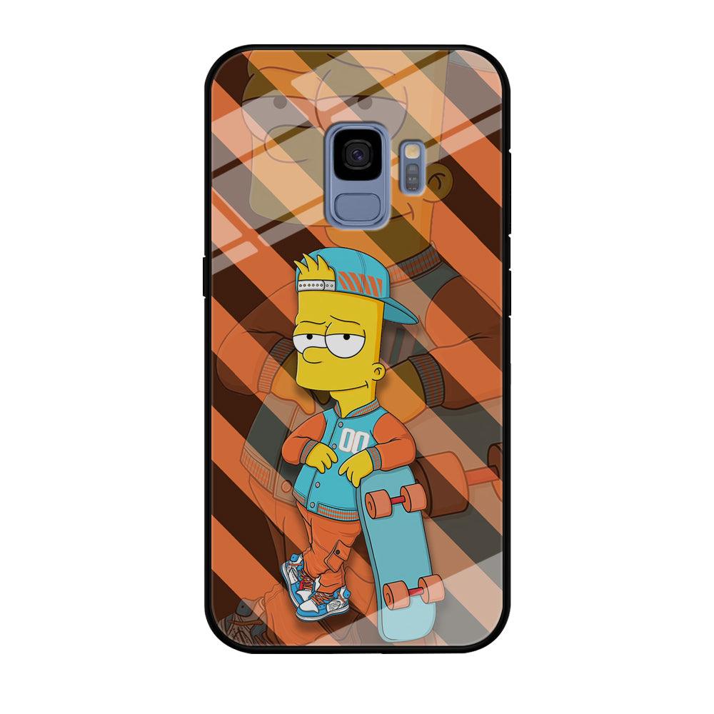 Bart Skater on Duty Samsung Galaxy S9 Case-Oxvistore