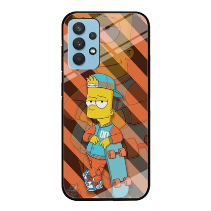 Bart Skater on Duty Samsung Galaxy A32 Case-Oxvistore